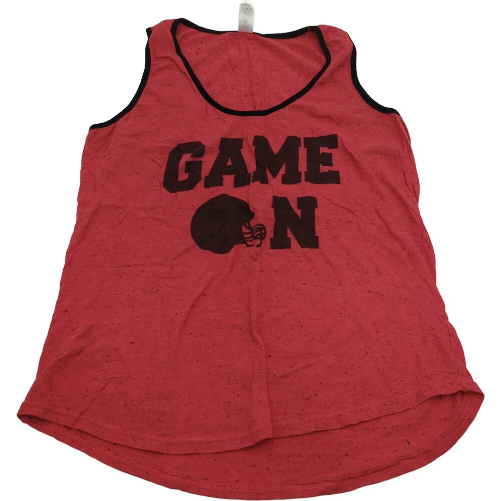 Pimatee‎ L Red Black GAME ON Graphic Tank Top